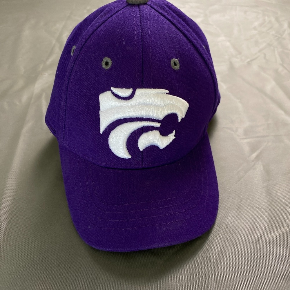 K-STATE infant/toddler hats. Lot of 2. Purple w/White‎ embroidered logo